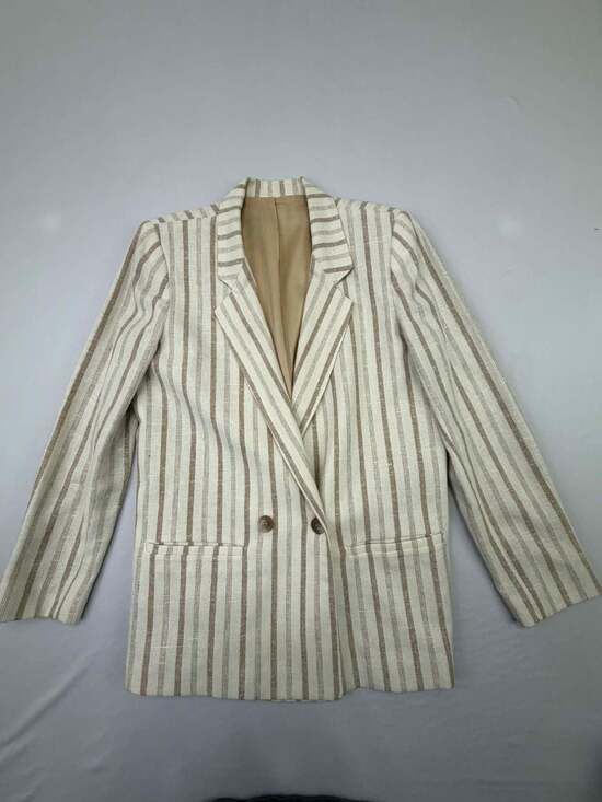 Vintage Ashley Brooke Striped 3-Piece Skirt Suit w/Jonathan Martin Blouse - Picture 2 of 16